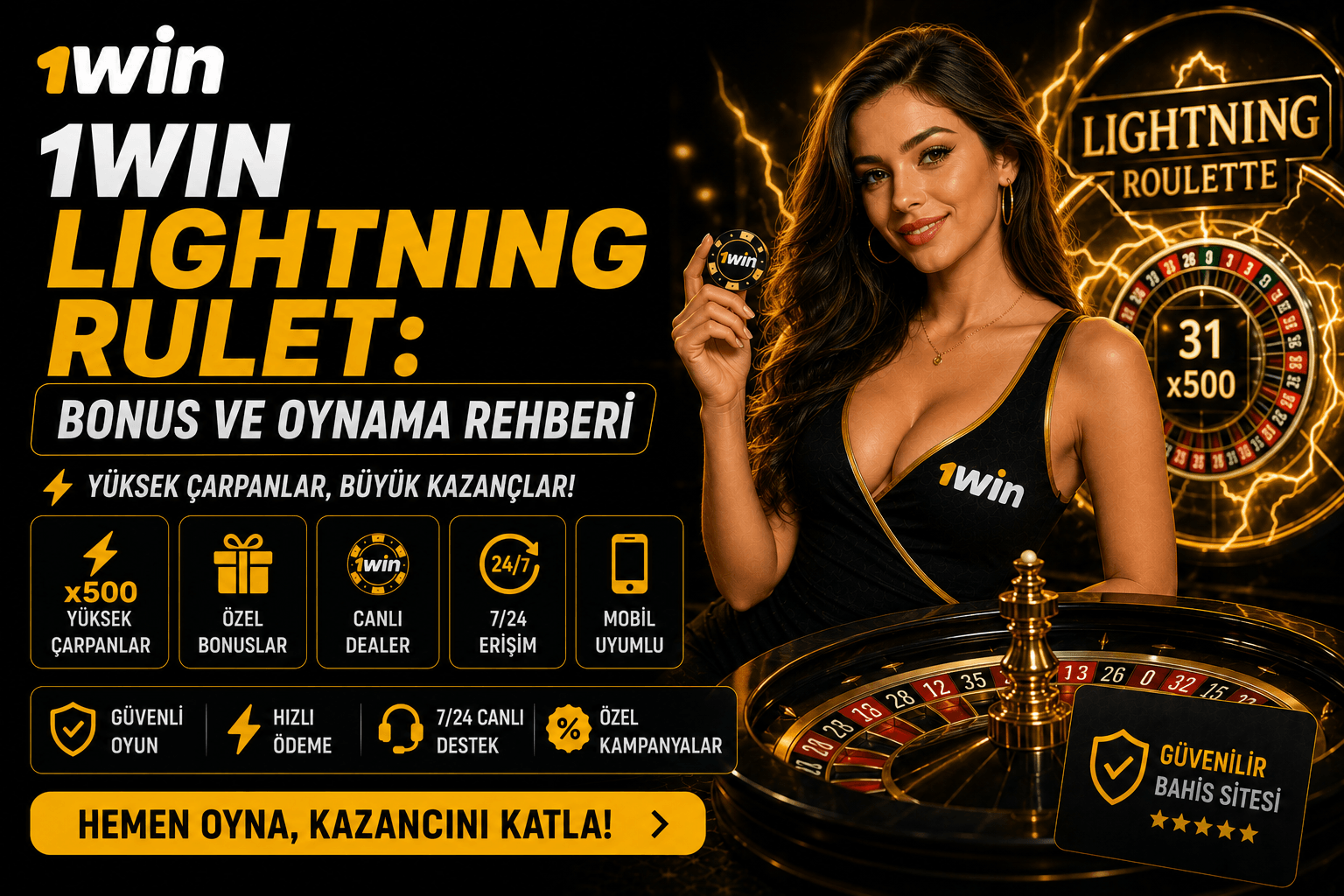 1Win Lightning Rulet: Bonus ve Oynama Rehberi